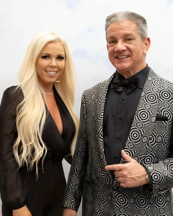Ashley McPherson with Bruce Buffer